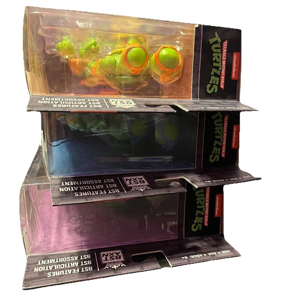 Loyal Subjects BST AXN TMNT Lot of 3 Donatello Leonardo & Michelangelo NIB - Picture 9 of 10
